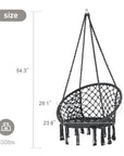 Macrame Swing with Hardware Kits - From Where - 
