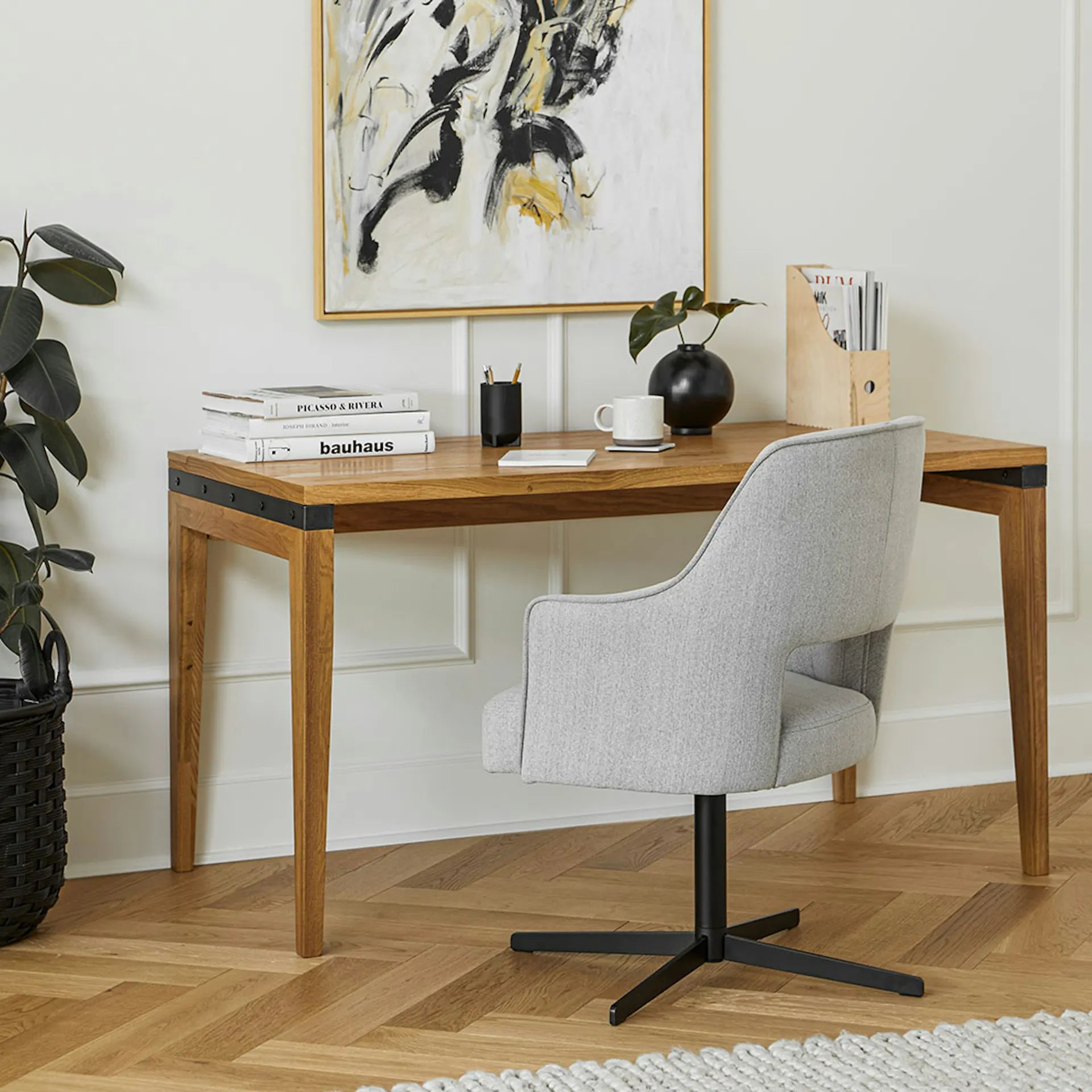 Madera Desk, 54"/71" - From Where Finds -