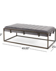 Magdalene Velvet Ottoman Bench - From Where - 