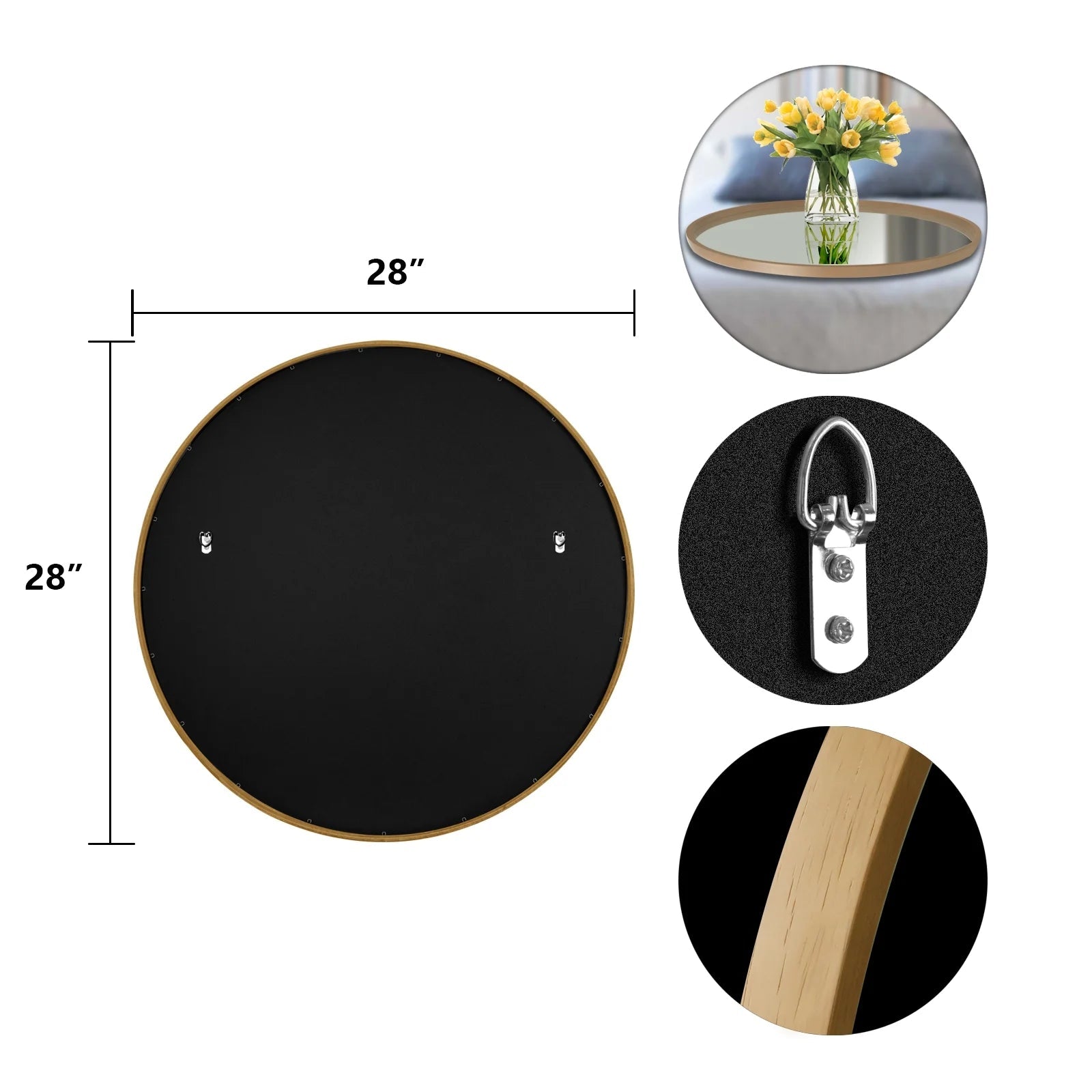 Magnifique Round Mirror - From Where - 