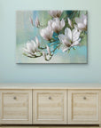 Magnolia Morning Teal By R. Daniels Print - From Where - 