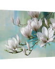 Magnolia Morning Teal By R. Daniels Print - From Where - 