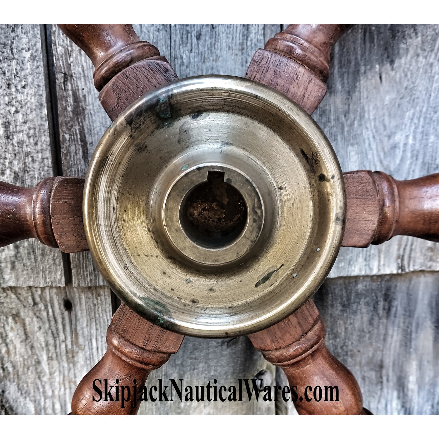 Mahogany Boat or Yacht Wheel - From Where - 