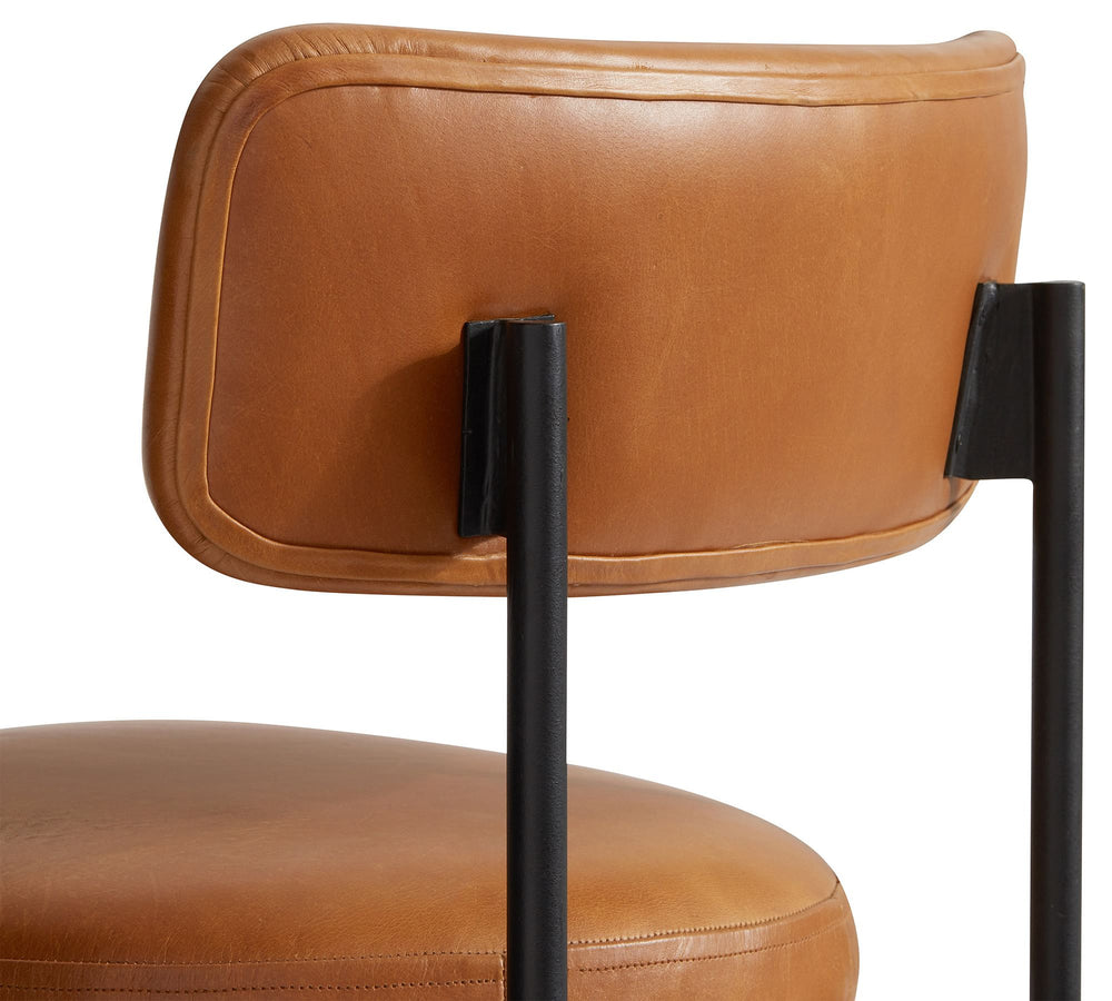 Maison Leather Barstool - From Where - 