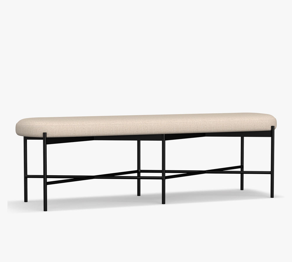 Maison Upholstered Backless Bench (64") - From Where - 