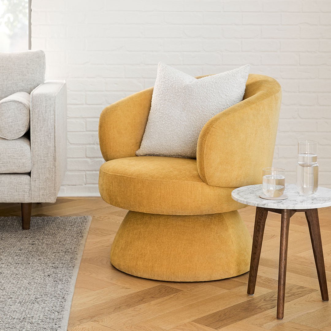 Makeva 31" Swivel Lounge Chair - From Where - 