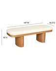 MAKLAINE Upholstered Bench - From Where - 