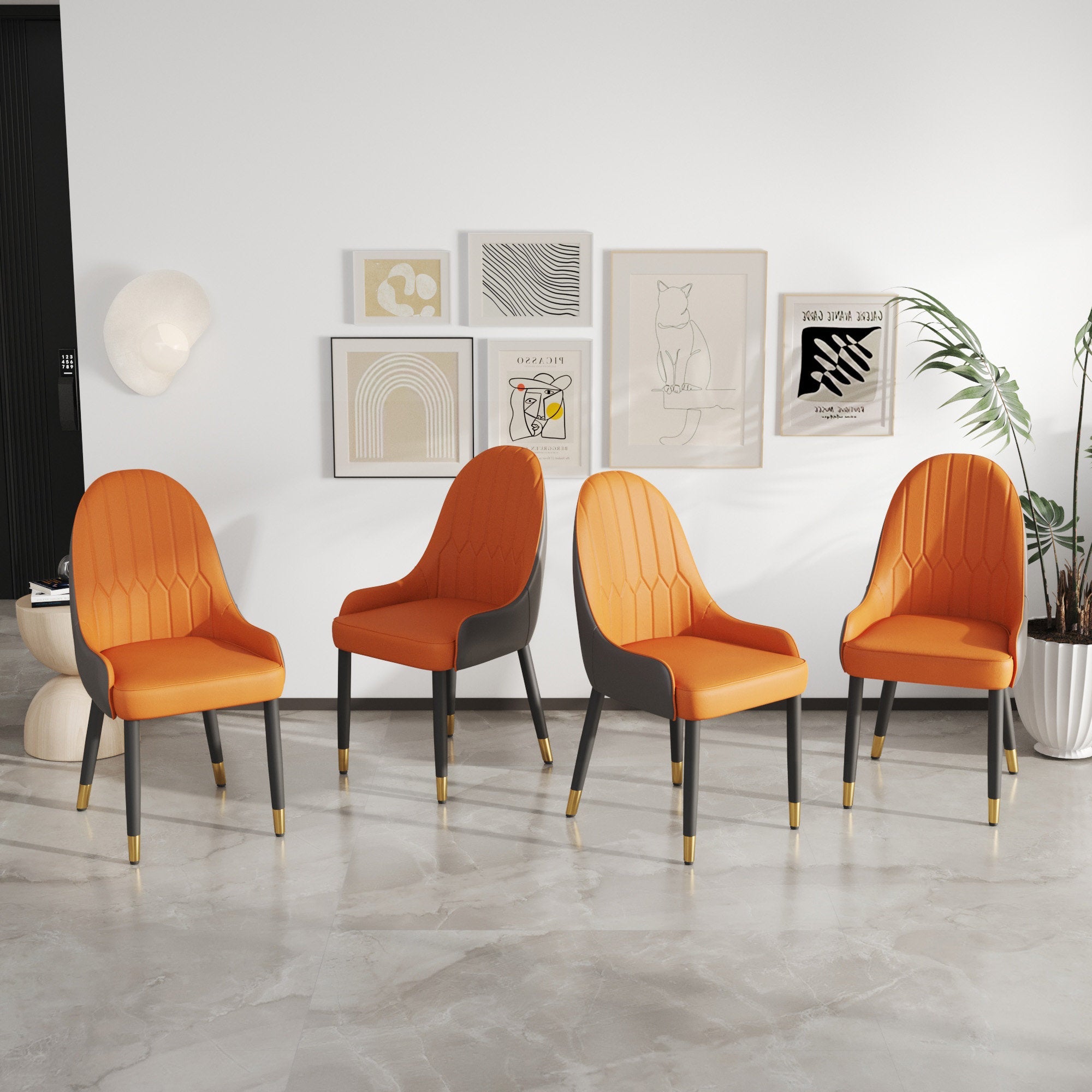 Maksimas Dining Chair (Set of 4) - From Where - 