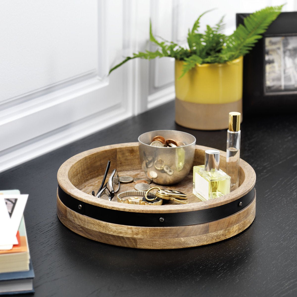 Mango Wood Two - Tier Lazy Susan - From Where - 