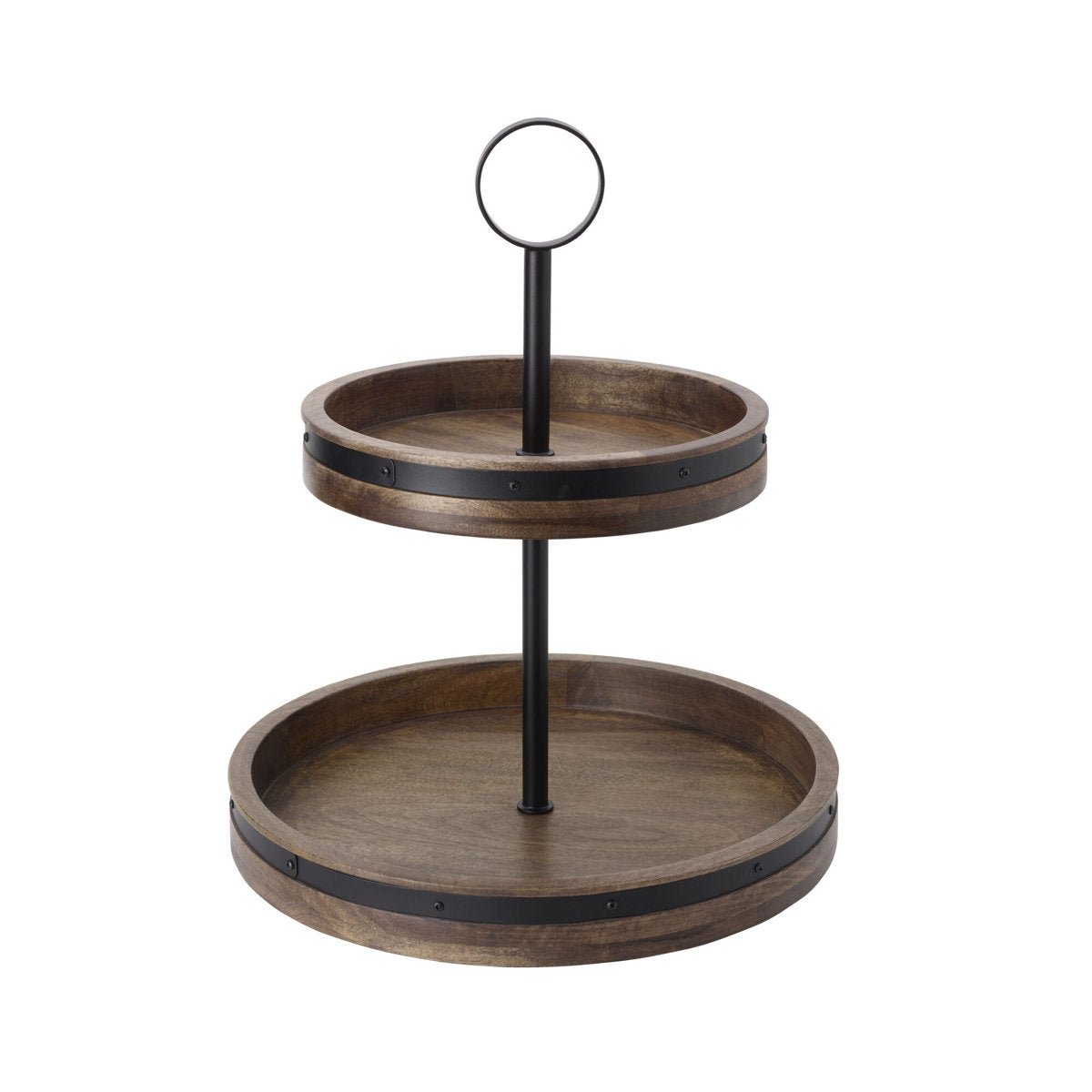 Mango Wood Two - Tier Lazy Susan - From Where - 