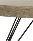 Mansel Retro Mid Century Round Coffee Table - From Where Finds - 