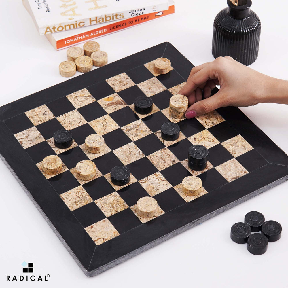 Marble Checkers Board Game - From Where - 