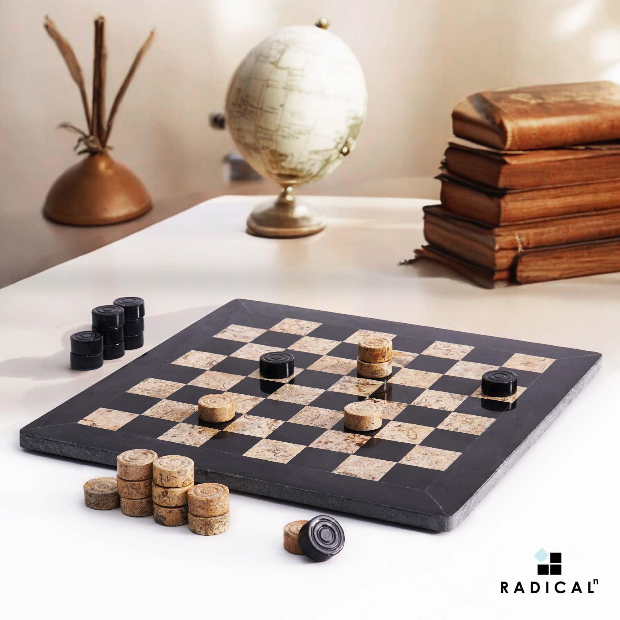 Marble Checkers Board Game - From Where - 