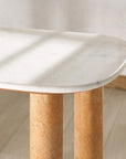 Marilynn Cork Console Table with Marble Top - From Where Finds - 