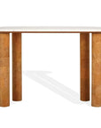 Marilynn Cork Console Table with Marble Top - From Where Finds - 