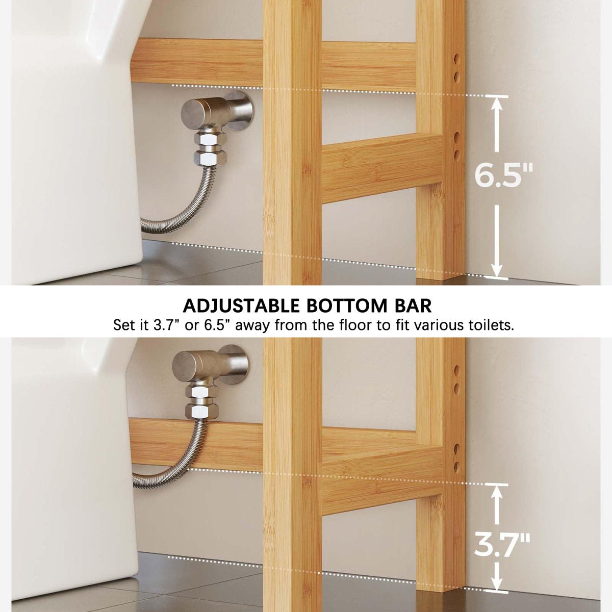 Marzel Freestanding Over The Toilet Storage - From Where - 
