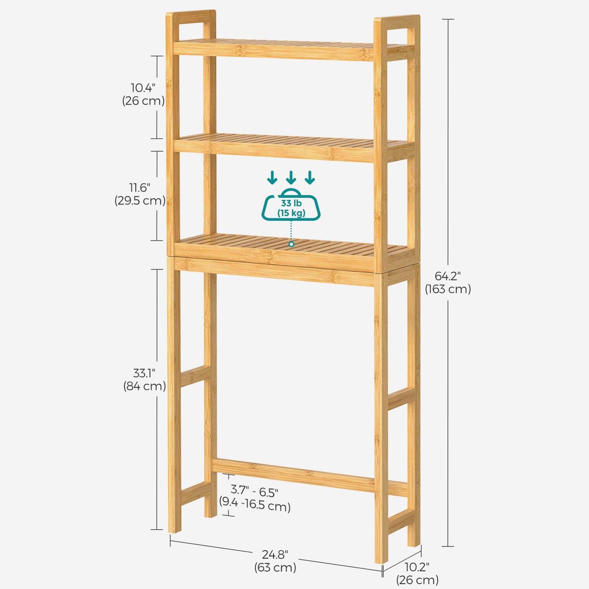 Marzel Freestanding Over The Toilet Storage - From Where - 