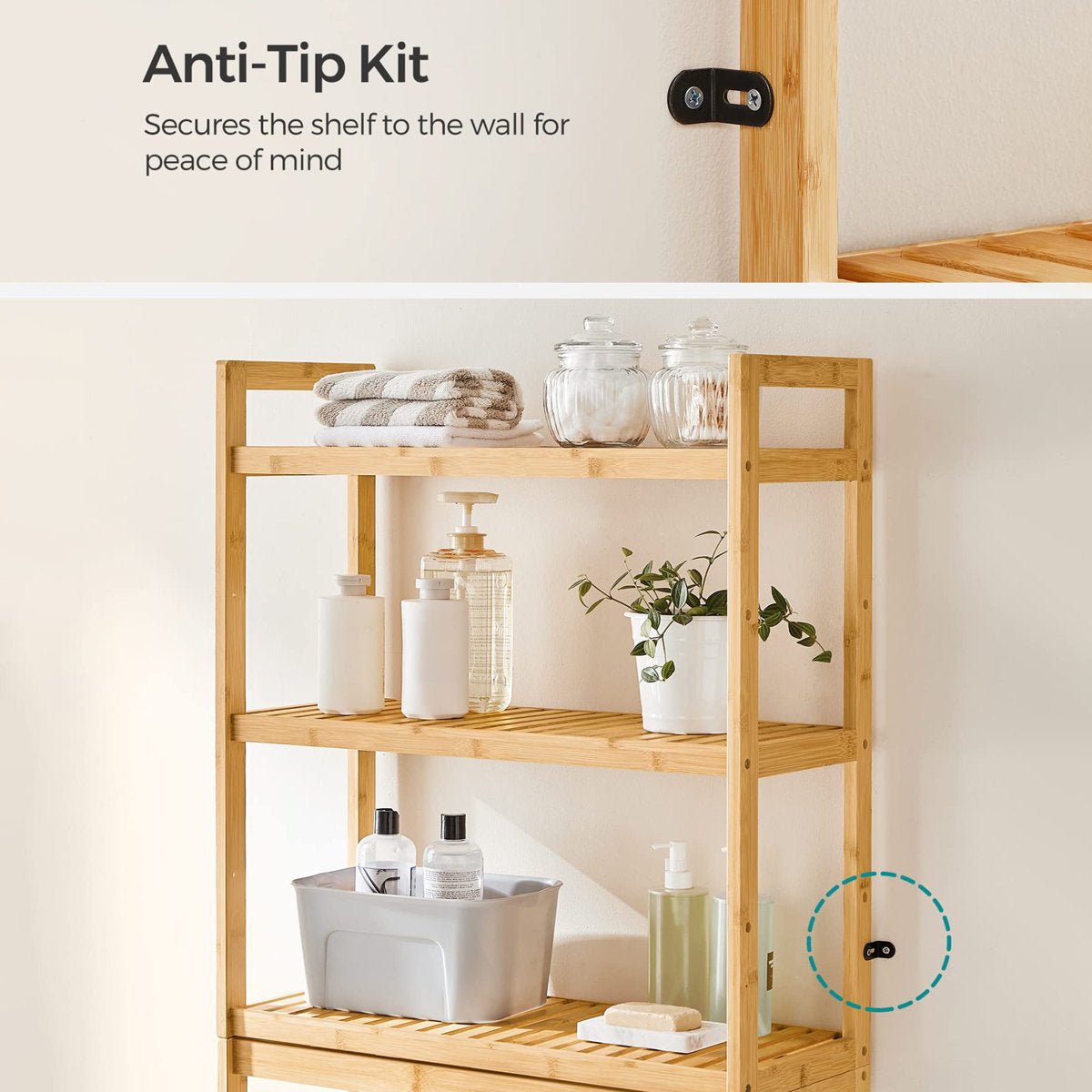 Marzel Freestanding Over The Toilet Storage - From Where - 