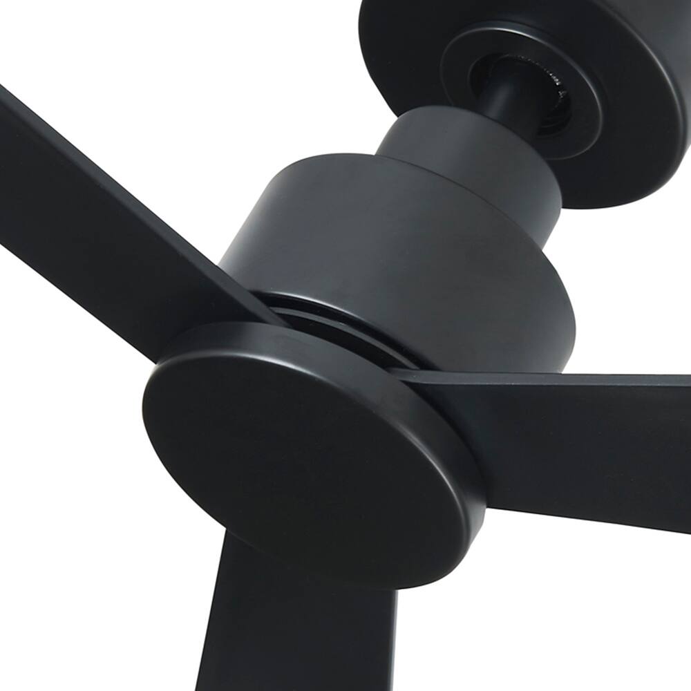 Matte Black Industrial Ceiling Fan - From Where - 