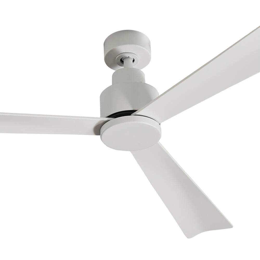 Matte Black Industrial Ceiling Fan - From Where - 