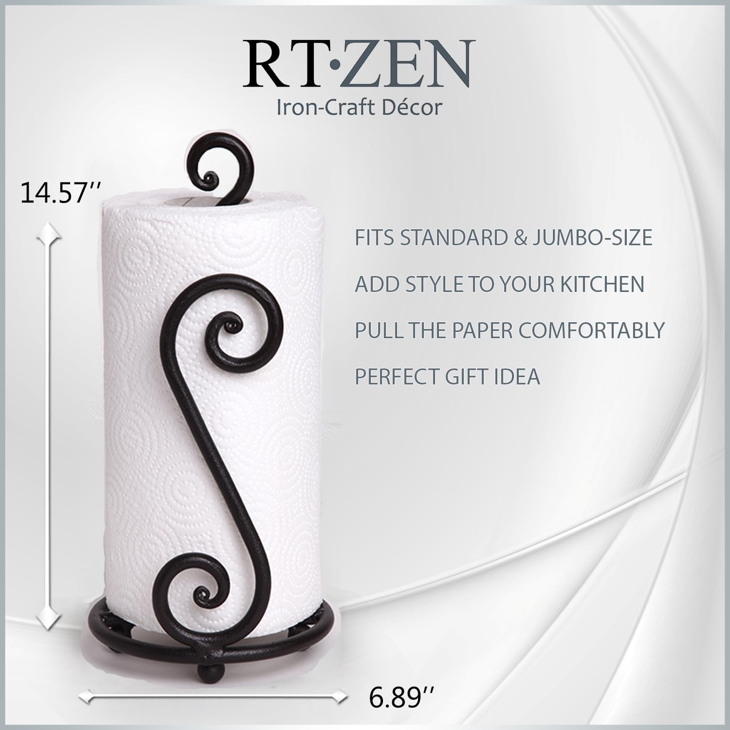 Matte Black Paper Towel Holder - From Where - 
