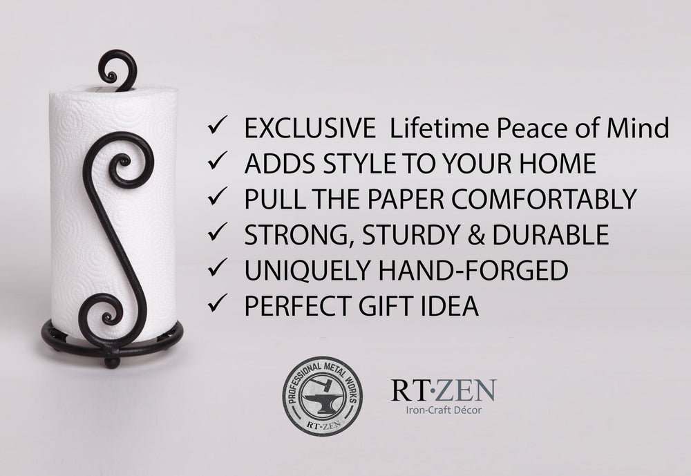 Matte Black Paper Towel Holder - From Where - 