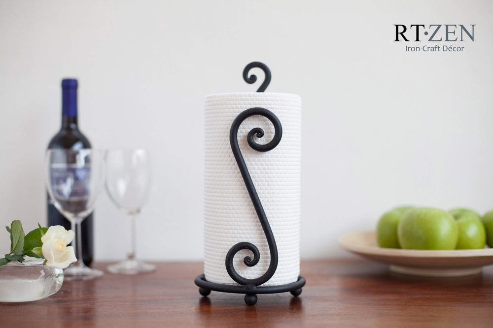 Matte Black Paper Towel Holder - From Where - 