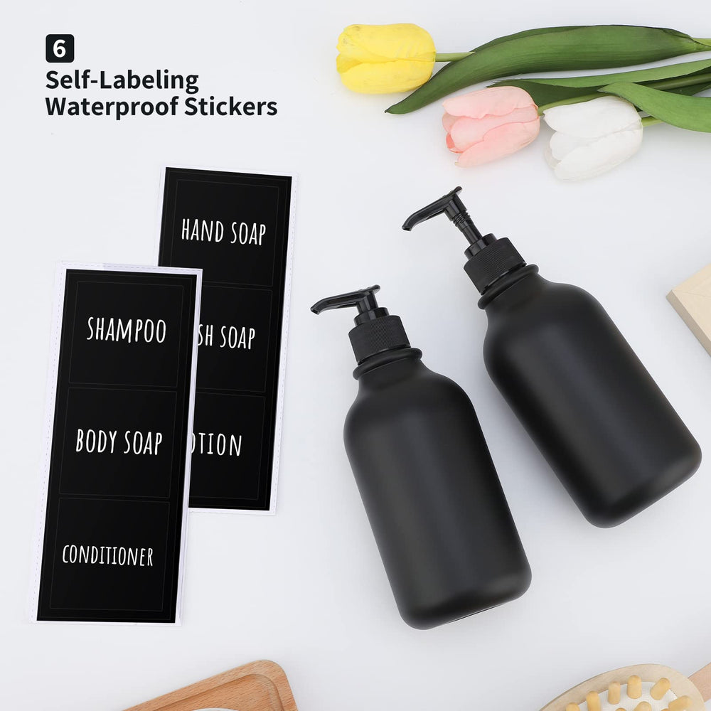 Matte Black Shampoo Dispenser - From Where - 