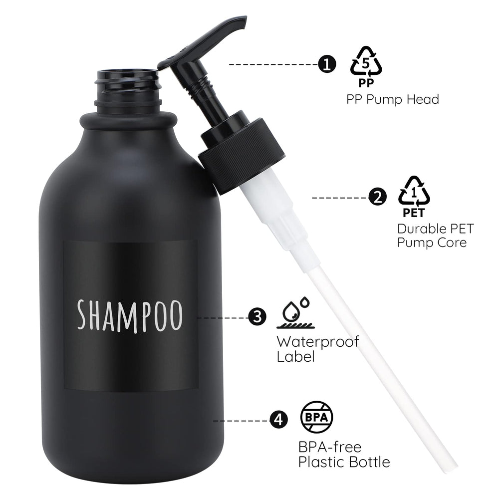 Matte Black Shampoo Dispenser - From Where - 