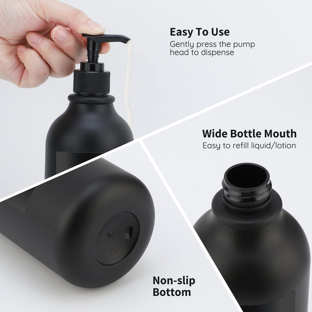 Matte Black Shampoo Dispenser - From Where - 