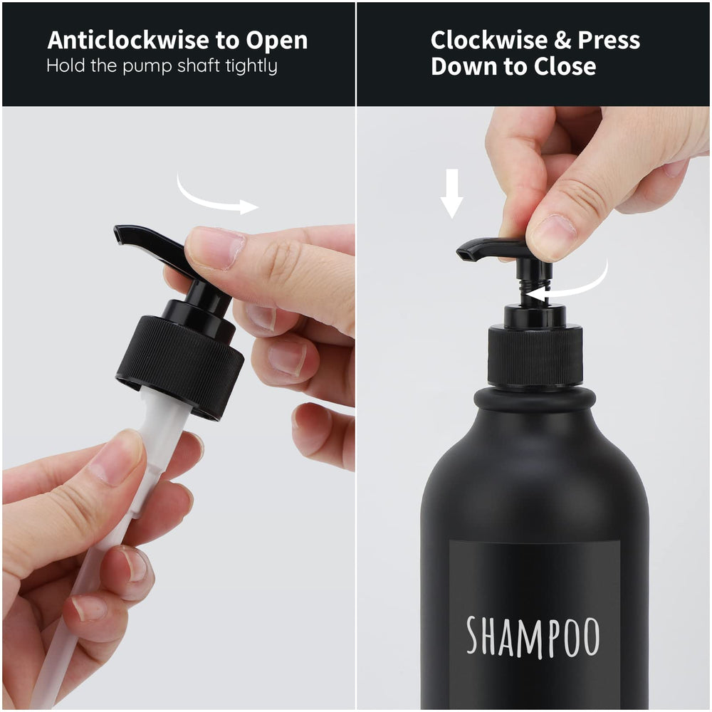 Matte Black Shampoo Dispenser - From Where - 