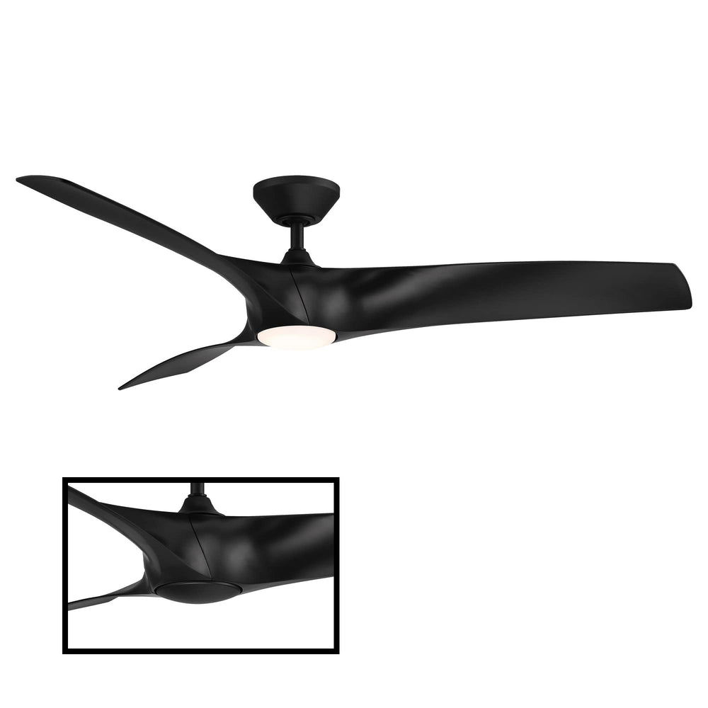 Matte Black Zephyr Smart Ceiling Fan - From Where Finds - 