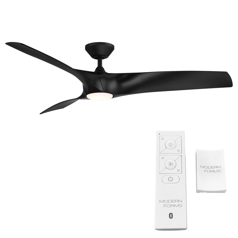 Matte Black Zephyr Smart Ceiling Fan - From Where Finds - 