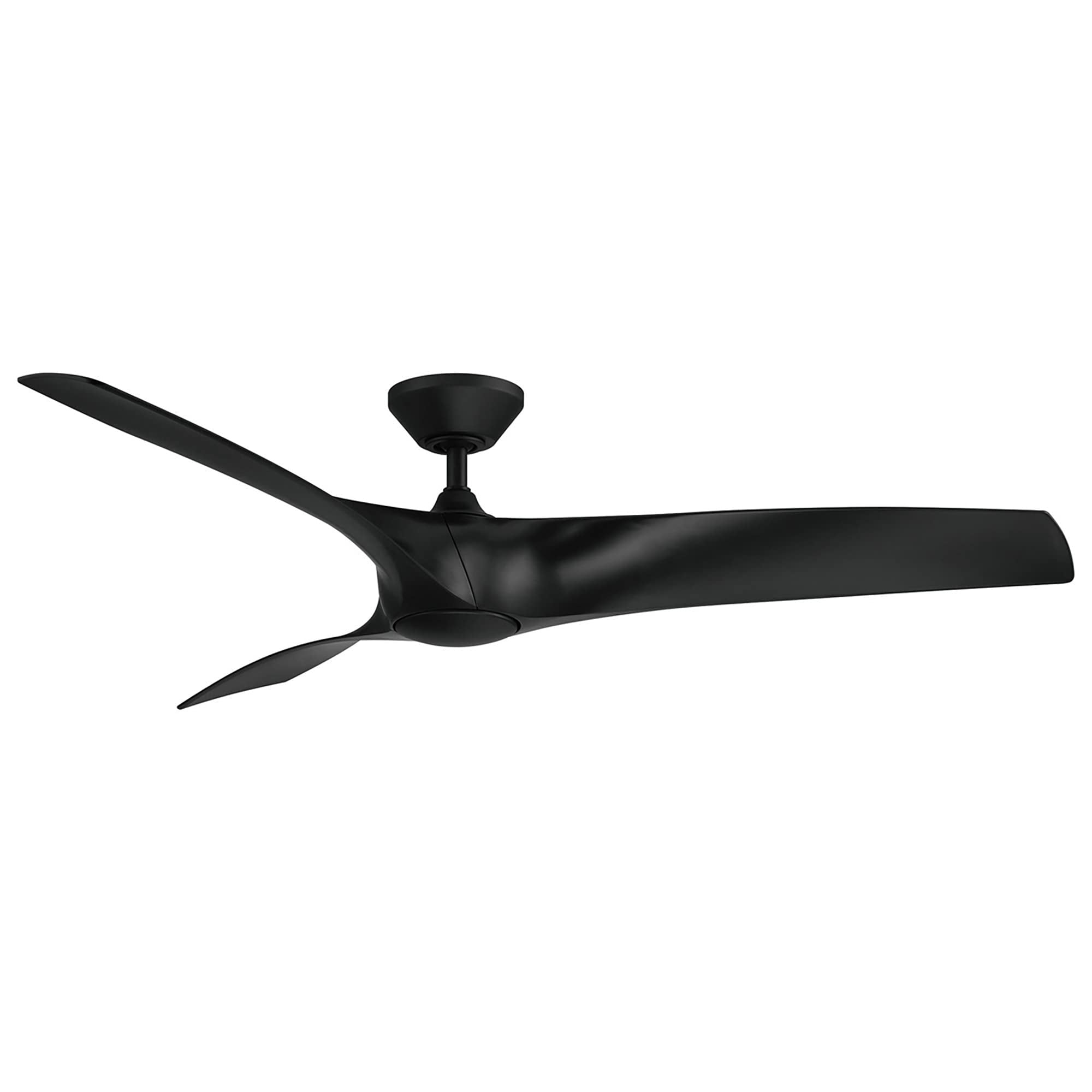 Matte Black Zephyr Smart Ceiling Fan - From Where Finds - 