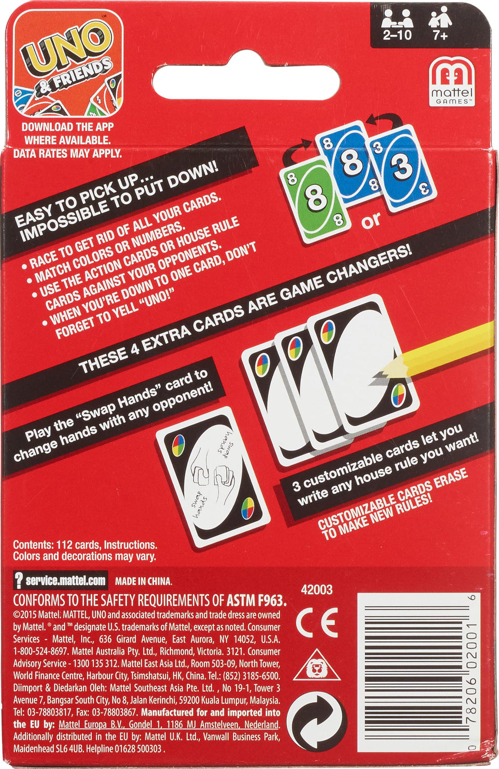 Mattel Games UNO Family Card Game - From Where - 