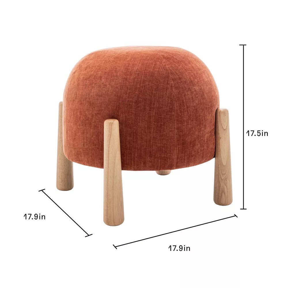 Mayfair Stackable Ottoman Russet - From Where - 