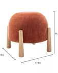 Mayfair Stackable Ottoman Russet - From Where - 