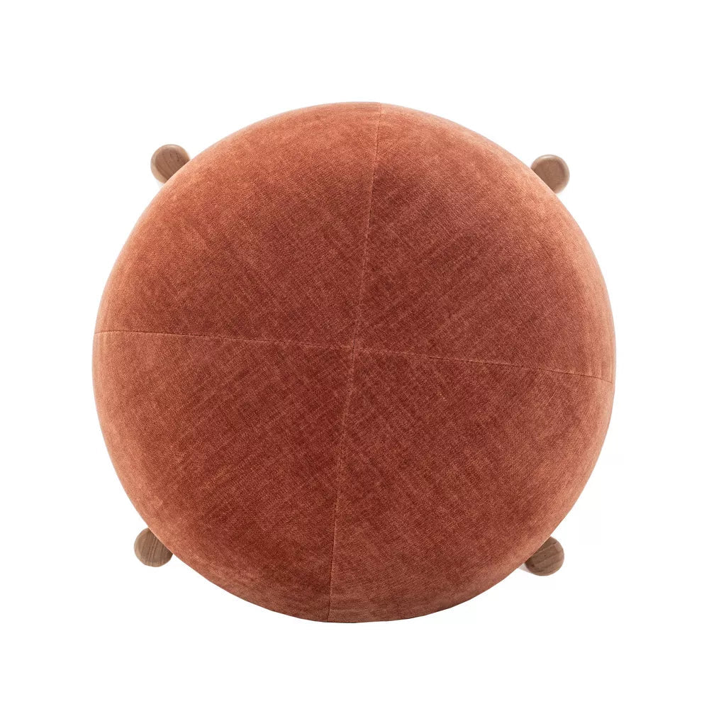 Mayfair Stackable Ottoman Russet - From Where - 