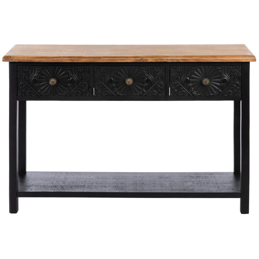 Medallion Antique Console Table - From Where Finds - 