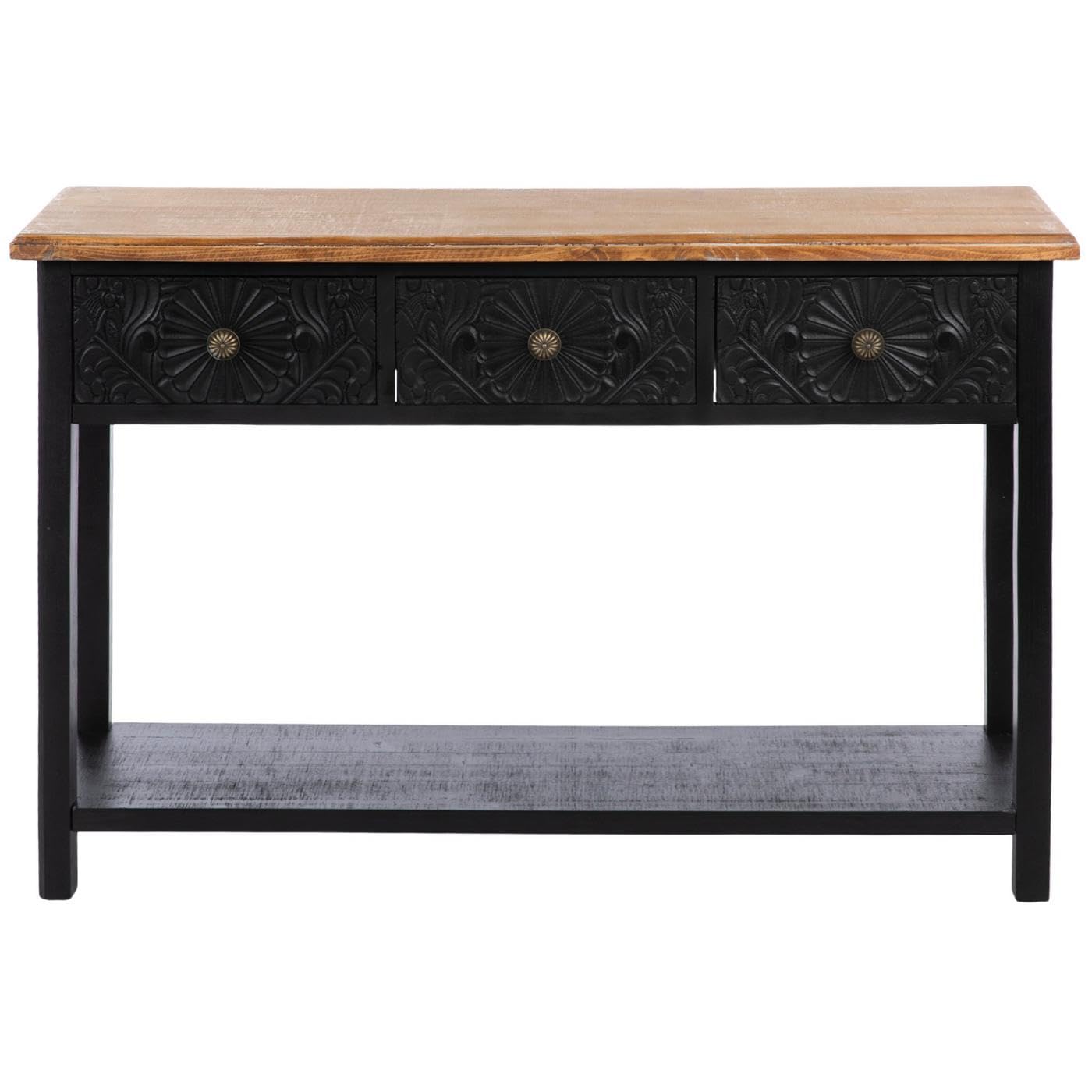 Medallion Antique Console Table - From Where Finds - 