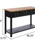 Medallion Antique Console Table - From Where Finds - 
