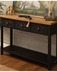 Medallion Antique Console Table - From Where Finds - 