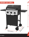 Megamaster 3 - Burner Propane Gas Grill - From Where - 