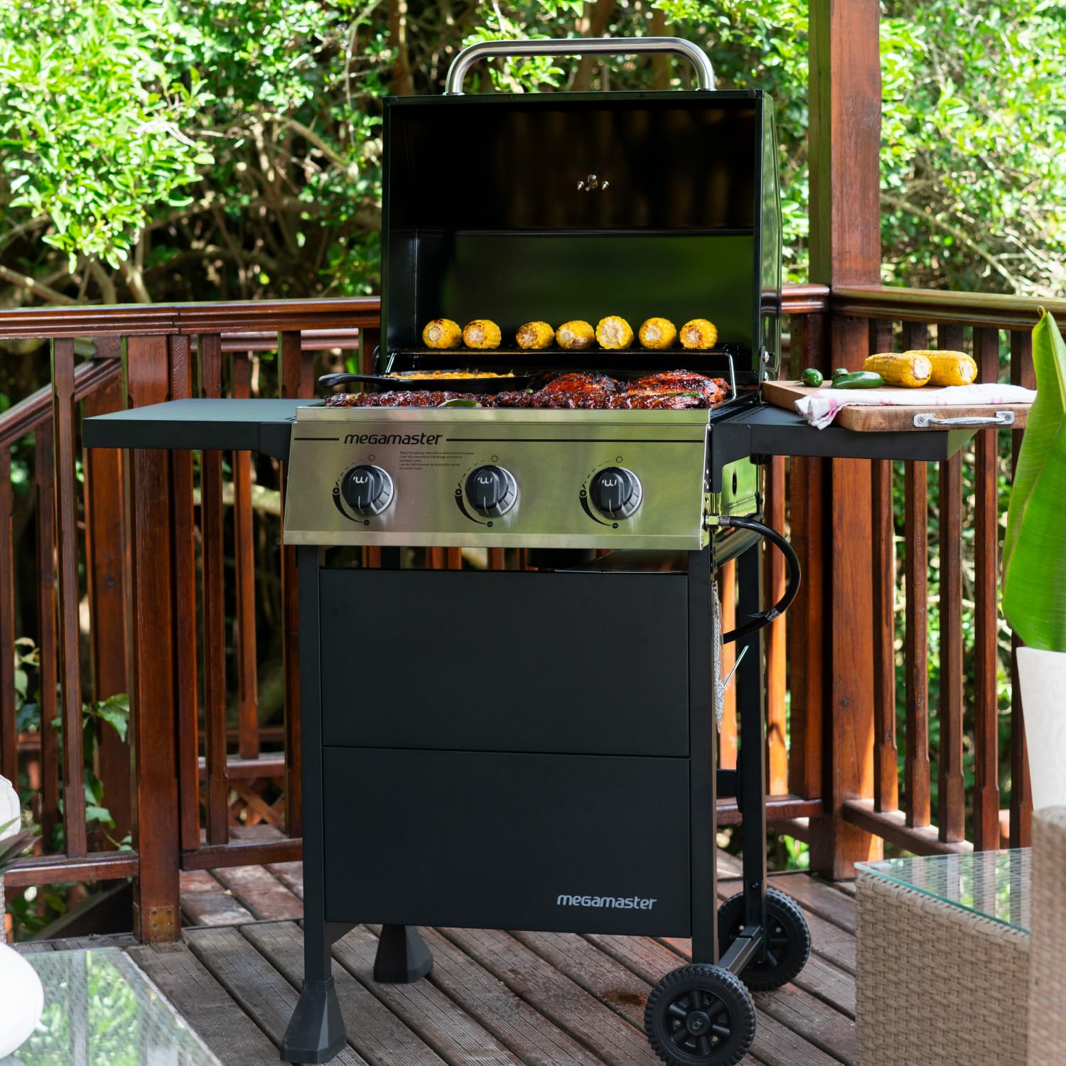 Megamaster 3 - Burner Propane Gas Grill - From Where - 