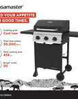 Megamaster 3 - Burner Propane Gas Grill - From Where - 
