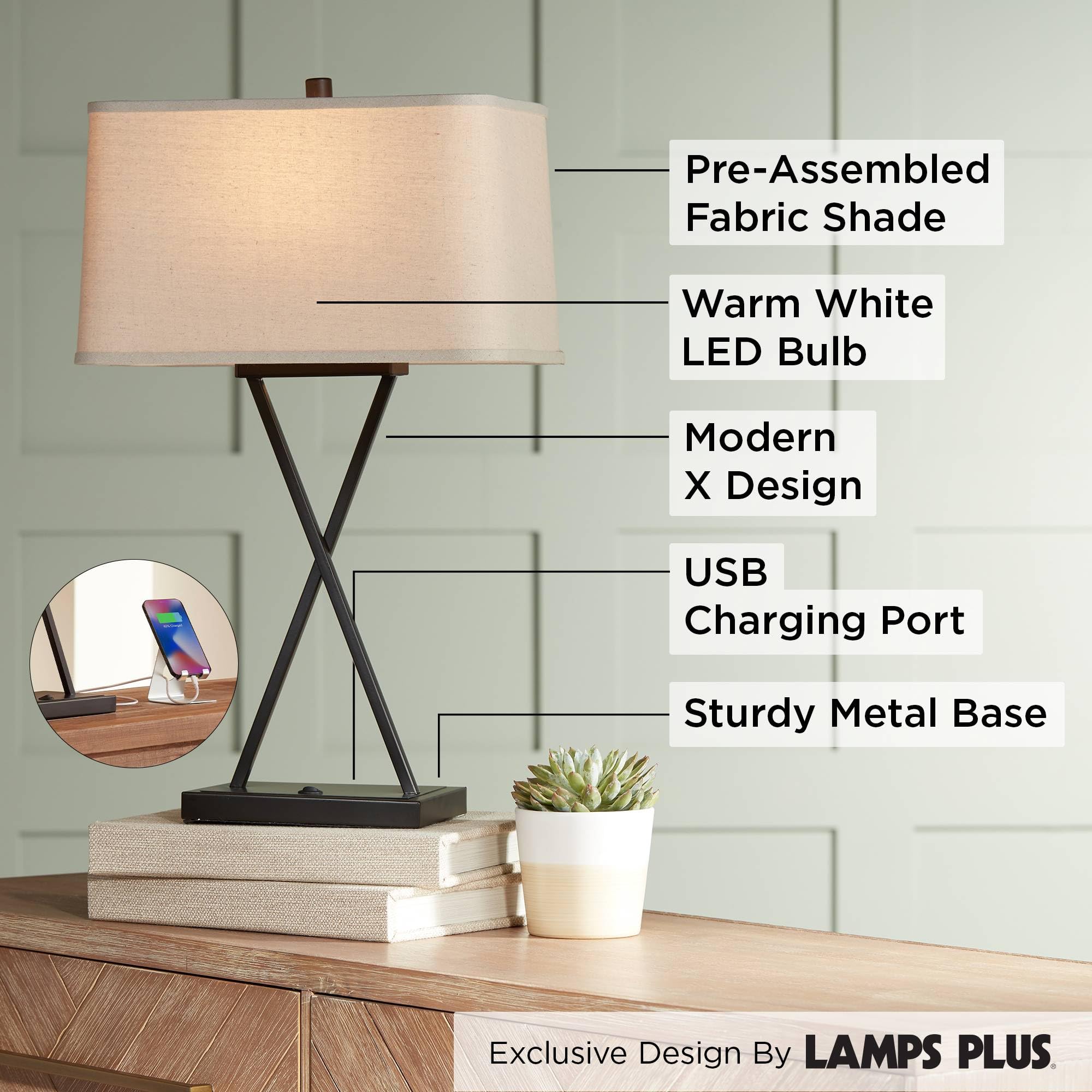 Megan Modern Table Lamp - From Where - 
