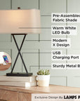 Megan Modern Table Lamp - From Where - 
