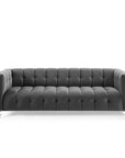 Mesmer Velvet Tufted Sofa - From Where - 