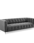 Mesmer Velvet Tufted Sofa - From Where - 
