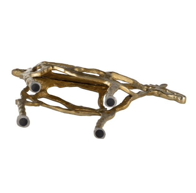 Metal 14"h Horse I llusion Sculpture Gold - From Where - 